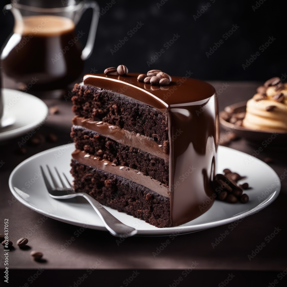 chocolate cake with coffee chocolate cake with coffee