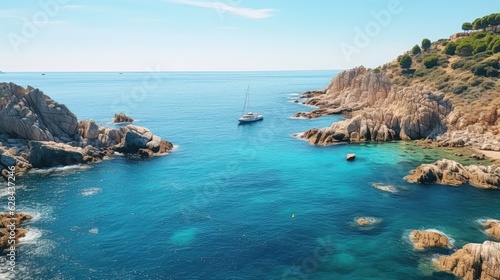 Fototapeta Naklejka Na Ścianę i Meble -  view of the sea from the cliffs