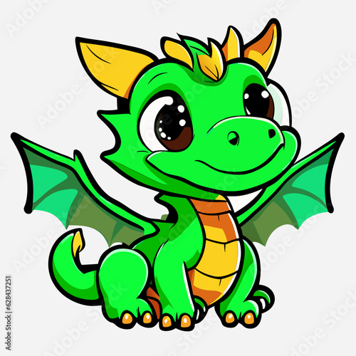 mascot of green dragon