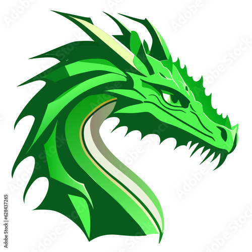 mascot of green dragon