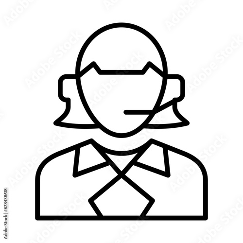 customer service icon or logo isolated sign symbol vector illustration - high quality black style vector icons
