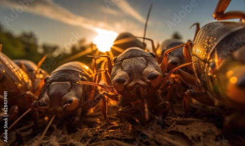 Discover the captivating beauty of bugs through a stunning macrophotography selfie.