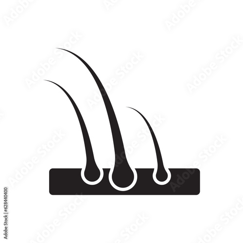 hair icon vector