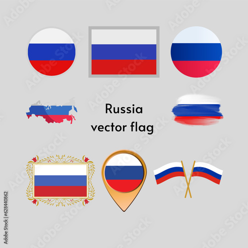Free Download Flag Russia vector - 1 - GFXLoad