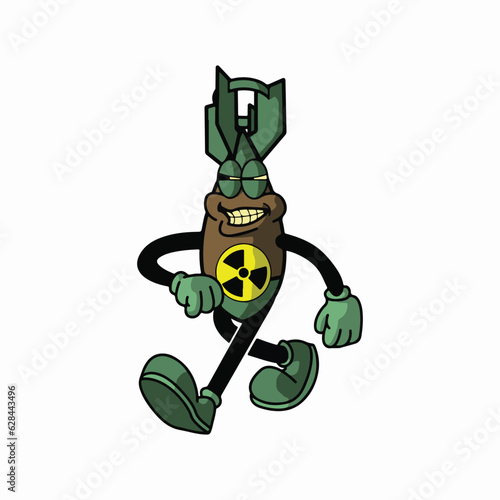 atomic bomb vintage cartoon