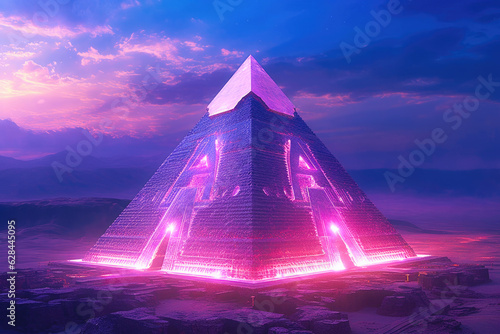 Purple Spacegate Portal and Modern Pyramids