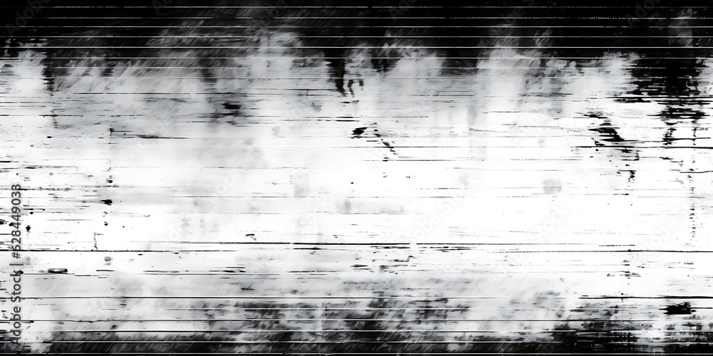Seamless broken printer streaky faded lines black ink toner texture overlay. Abstract bad blurry vintage xerox photocopy glitch noise pattern. Dystopia core aesthetic gritty grunge, Generative AI - obrazy, fototapety, plakaty 