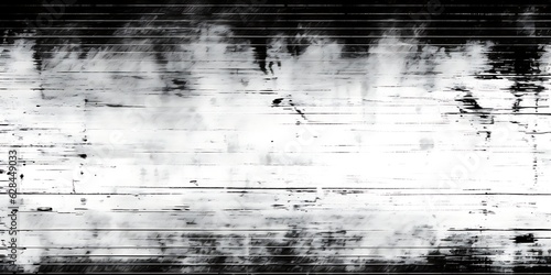 Seamless broken printer streaky faded lines black ink toner texture overlay. Abstract bad blurry vintage xerox photocopy glitch noise pattern. Dystopia core aesthetic gritty grunge, Generative AI