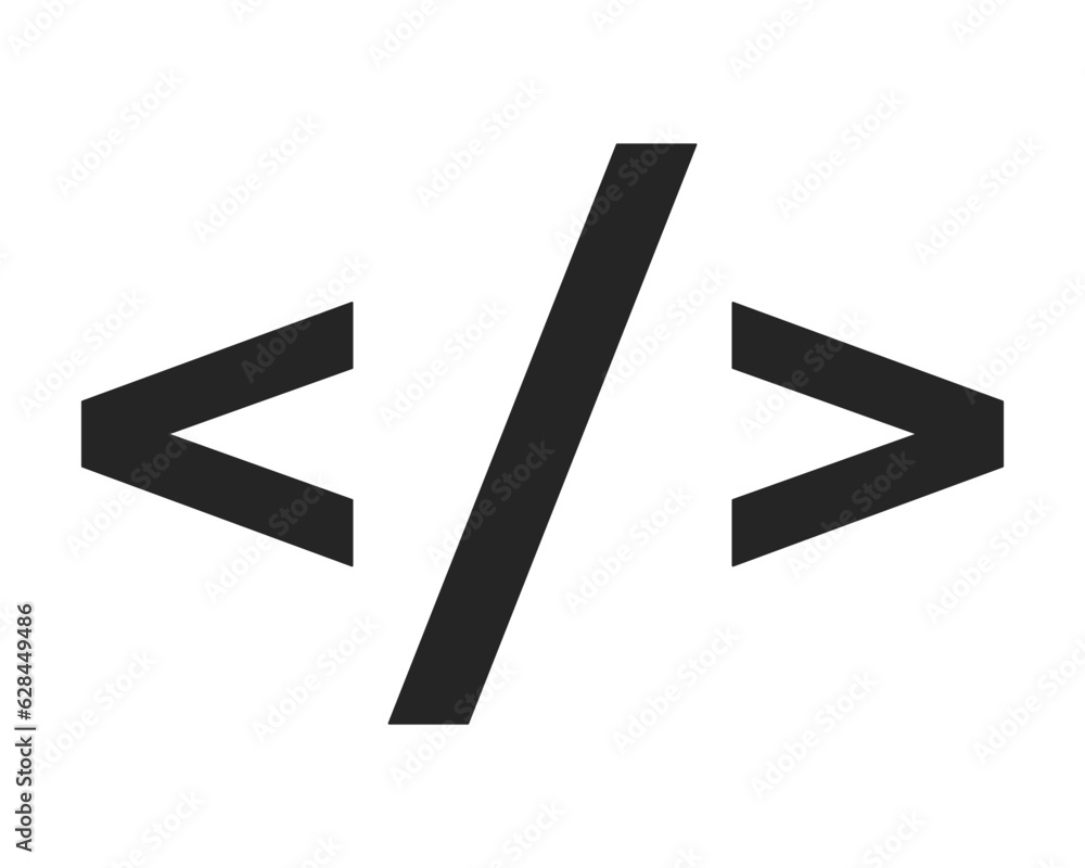 Code symbols flat monochrome isolated vector icon. Web development elements. Editable black and white line art drawing. Simple outline spot illustration for web graphic design Code symbols flat monochrome isolated vector icon. Web development elements. Editable black and white line art drawing. Simple outline spot illustration for web graphic design