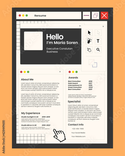 Modern Resume CV Design Template