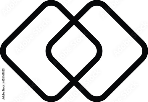 merge icon vector isolated on white background 