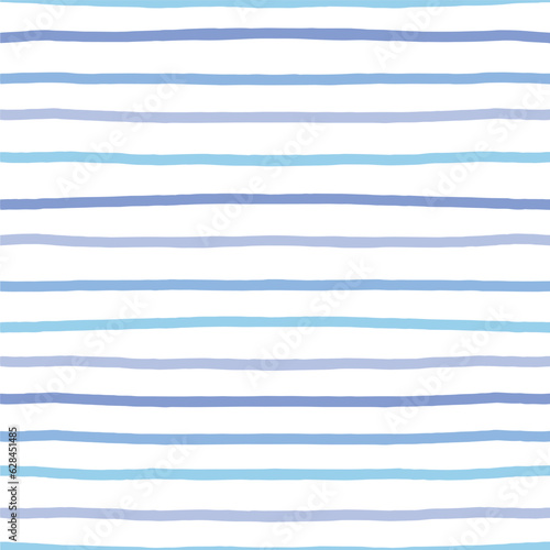 Classic lined seamless pattern. Cute and simple horizontal lines texture. Hand drawn thin colourful  lines background