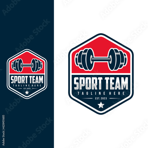 Gym logo emblems, labels and design elements