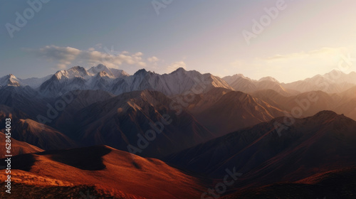 Nature's Canvas: Mountains at Dawn