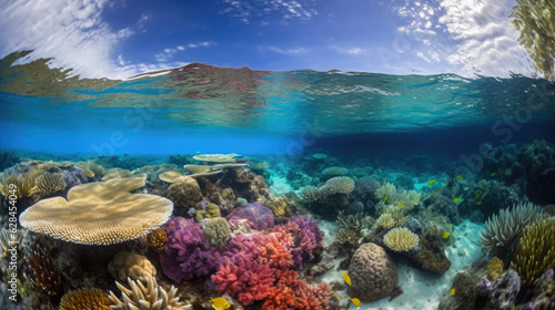 Underwater Extravaganza: Exploring the Lively Coral Reef © Andrii 
