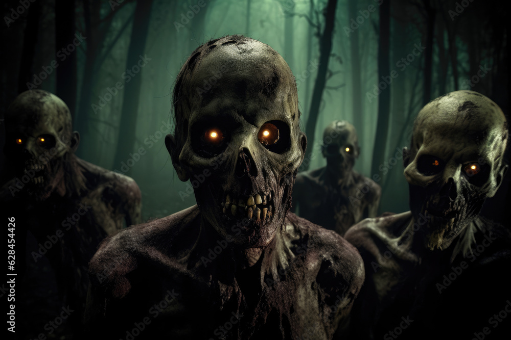 Eerie Encounter: Glowing Eyes in the Haunted Forest Eerie Encounter: Glowing Eyes in the Haunted Forest