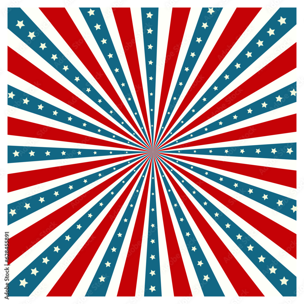 Radial America Flag