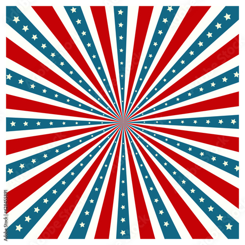 Radial America Flag