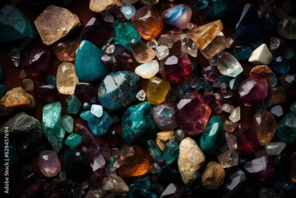 Colorful gemstones. Generate Ai Colorful gemstones. Generate Ai