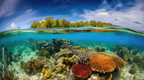 Colorful Marine Wonderland: A Vibrant Coral Reef