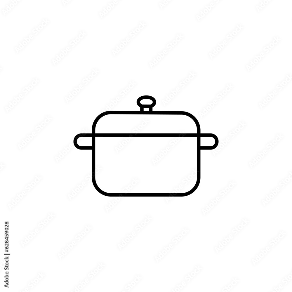 Pot icon vector. kitchen illustration sign. kitchenware symbol. Food logo. Pot icon vector. kitchen illustration sign. kitchenware symbol. Food logo.