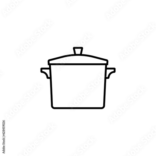 Pot icon vector. kitchen illustration sign. kitchenware symbol. Food logo. © Denys