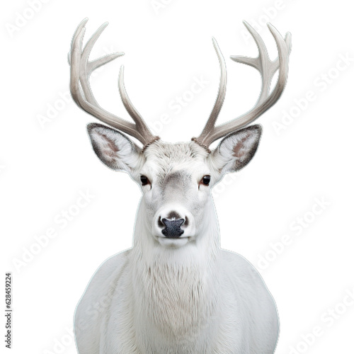 Cute deer wildlife animal transparent background AI generated image