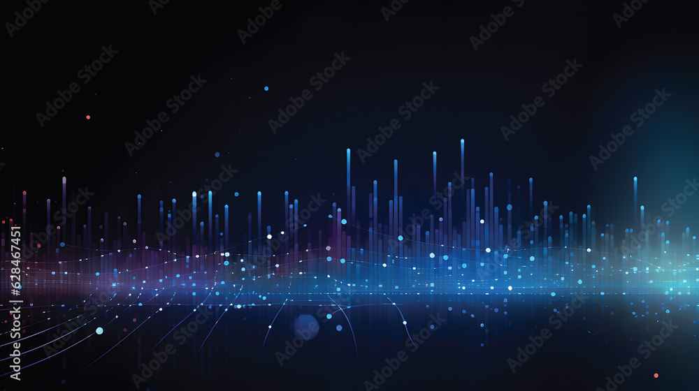 Digital technology banner colors background concept with technology light effect, abstract tech, innovation future data, internet network, Ai big data, lines dots connection, illustration vector.
