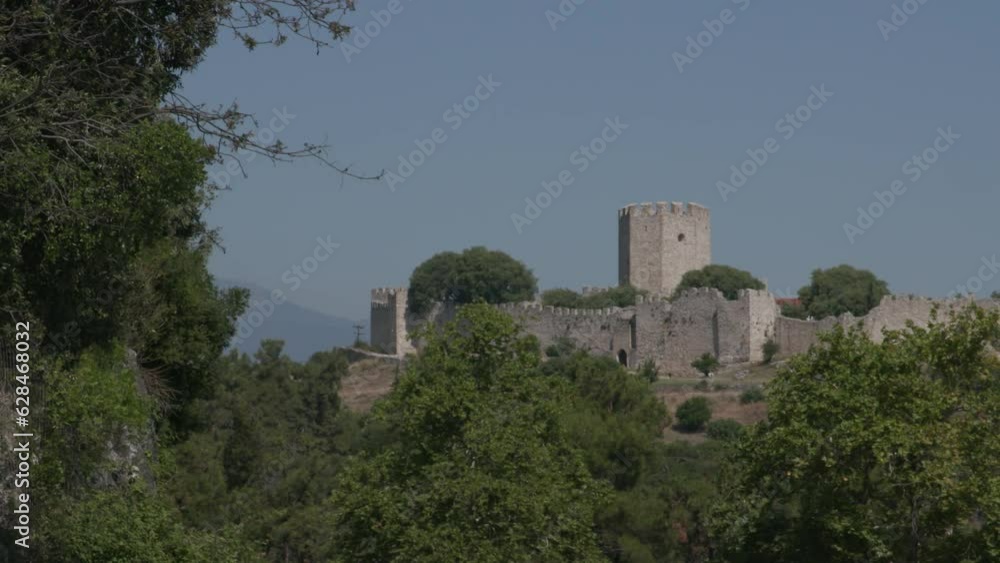 Die Burg von Platamonas in Griechenland Die Burg von Platamonas in Griechenland