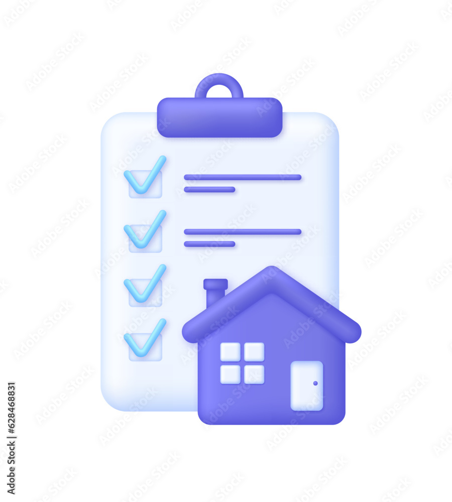 3D Search house. Search for real estate, home to buy, property for sale concept. 3D Search house. Search for real estate, home to buy, property for sale concept.