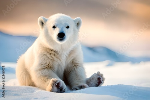 polar bear in the snow © Shahryar