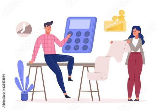 People budget analyse, financial management and cost optimisation