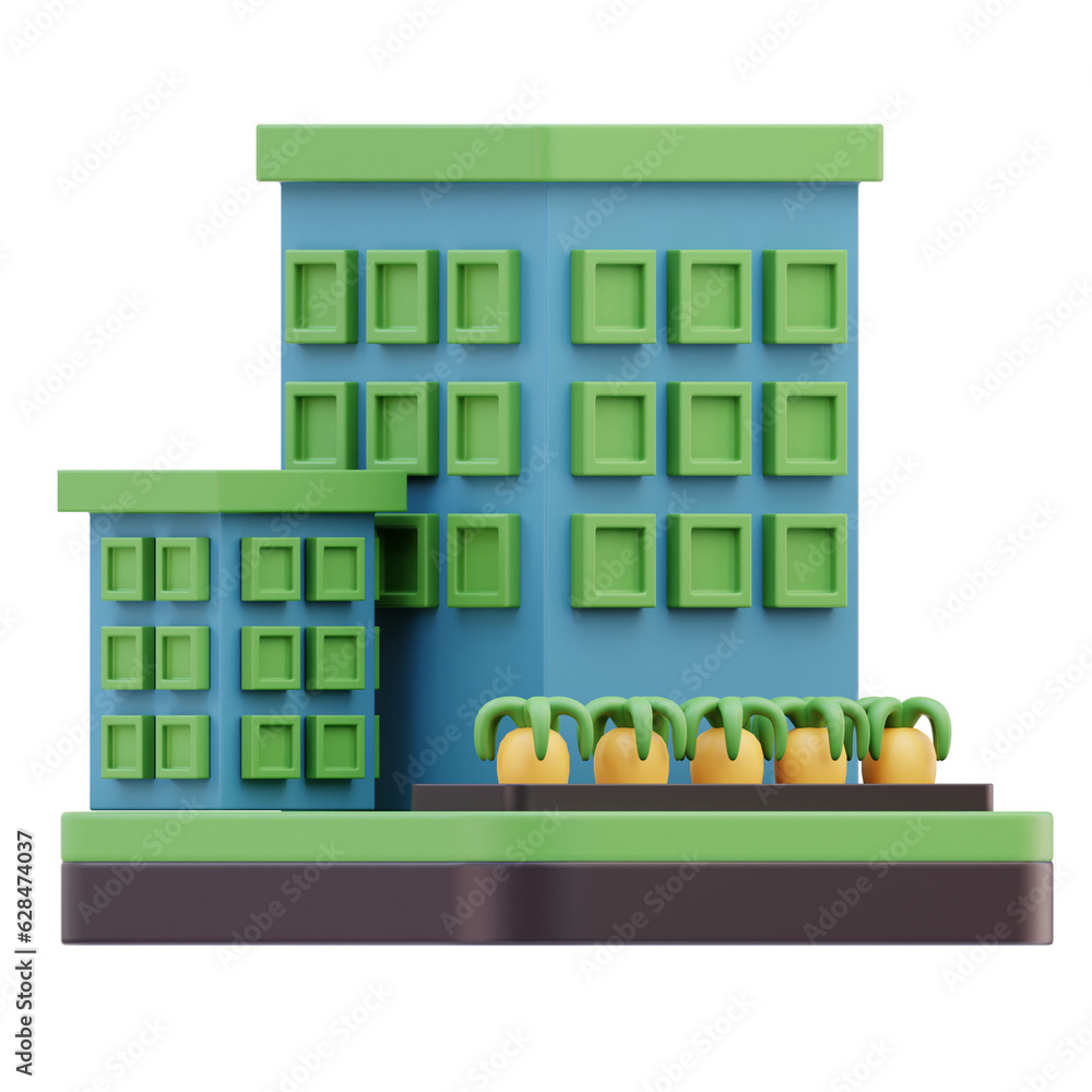 Obraz premium Urban Farming 3D Illustration