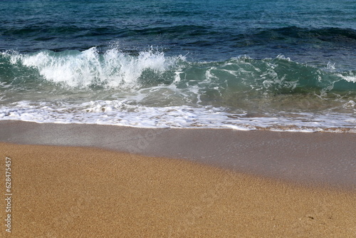 Sandy beach on the Mediterranean Sea