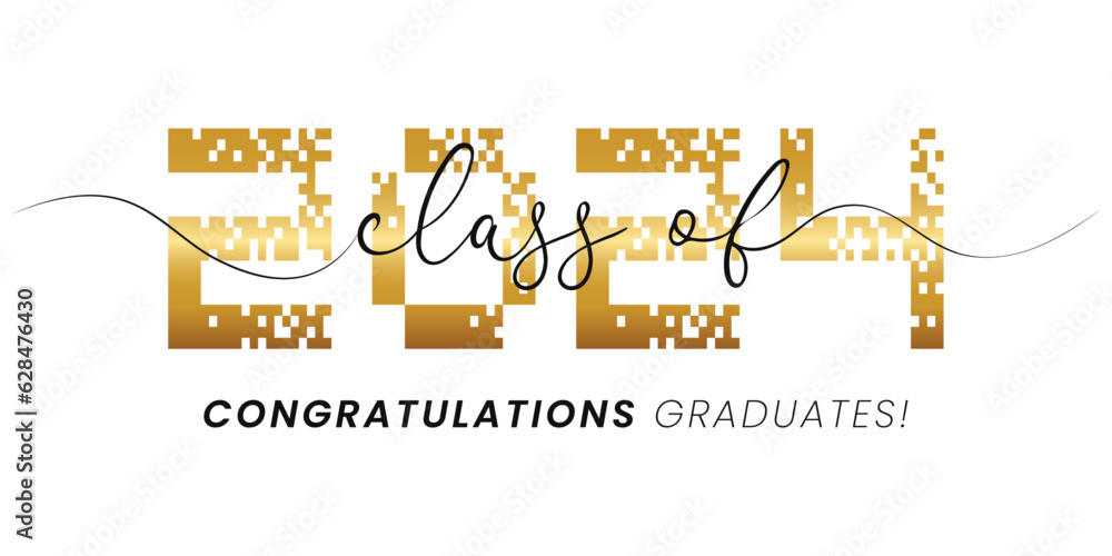 Vetor de Vector illustration of gold design for graduation ceremony ...