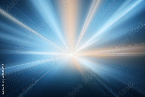 Universal abstract gray blue background with beautiful rays of illumination. Light interior wall for presentation. Generative AI.