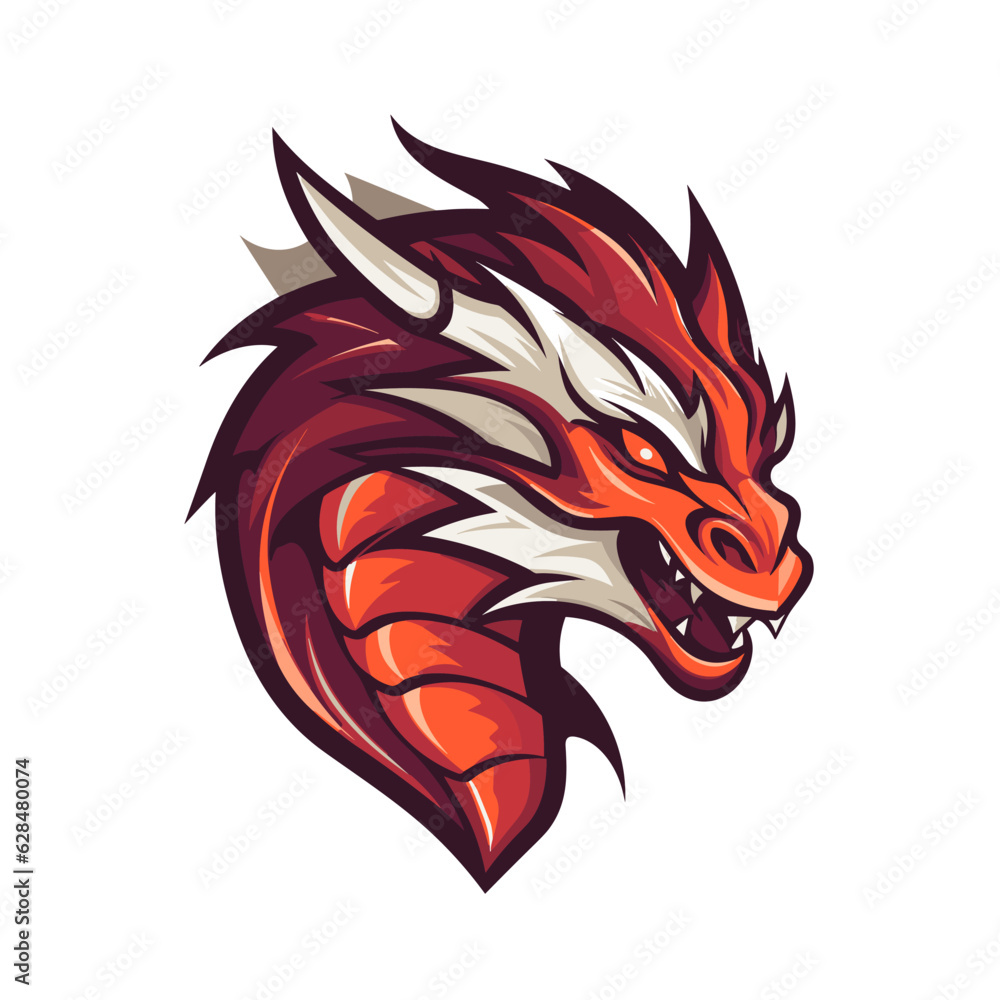 Esport vector logo dragon, dragon icon, dragon head, vector, sticker Esport vector logo dragon, dragon icon, dragon head, vector, sticker