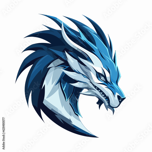 Esport vector logo dragon, dragon icon, dragon head, vector, sticker