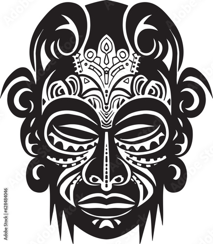 Mask Tribal Ancient Vintage Tattoo 