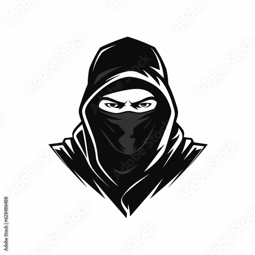 Esport vector logo ninja, ninja icon, ninja head, vector, sticker