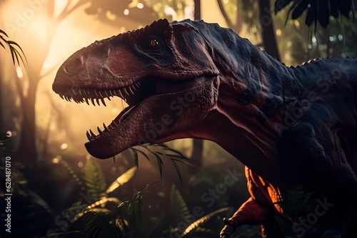 Head of Tyrannosaurus rex in detail © Alcuin