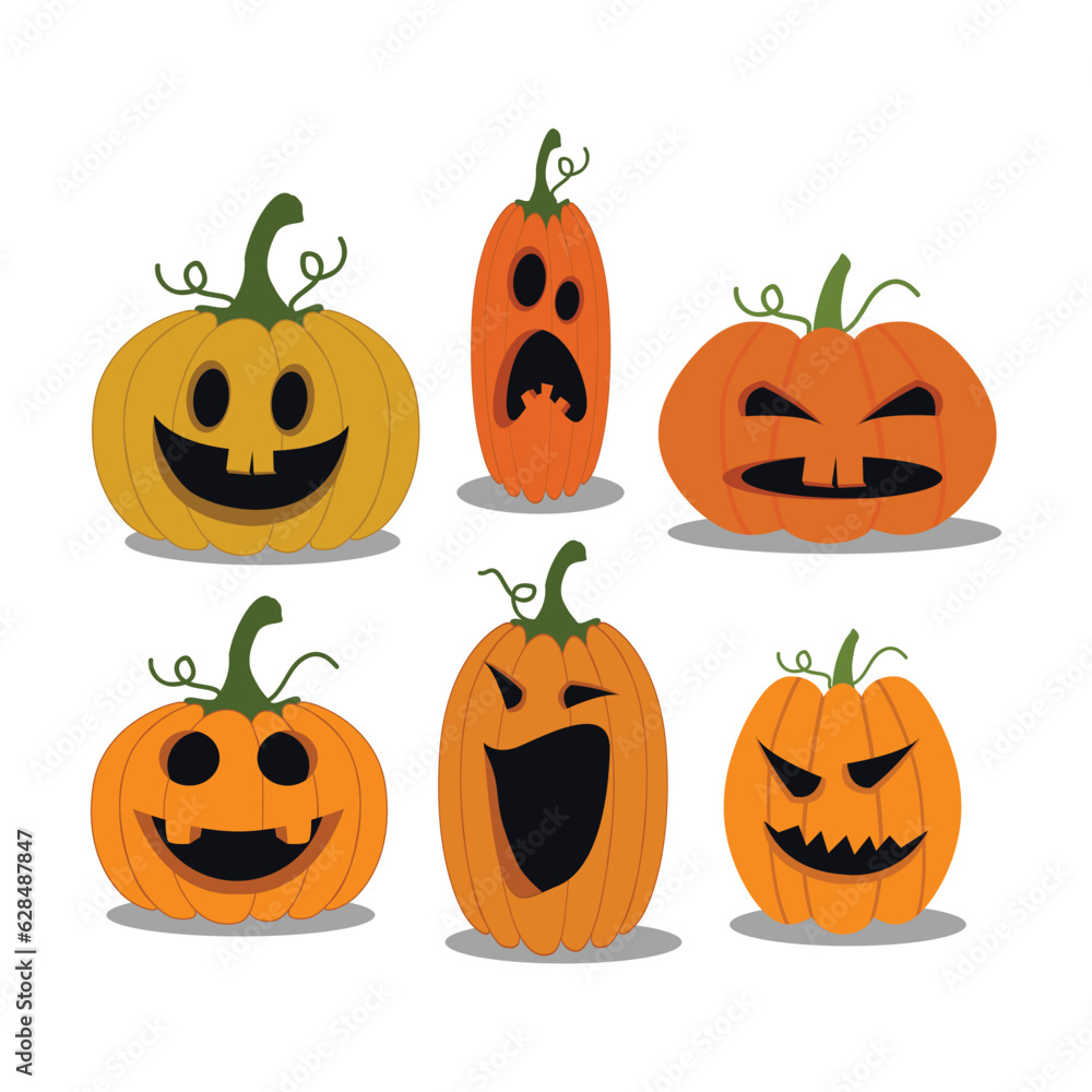 Halloween pumpkin illustration autumn horror Halloween pumpkin illustration autumn horror