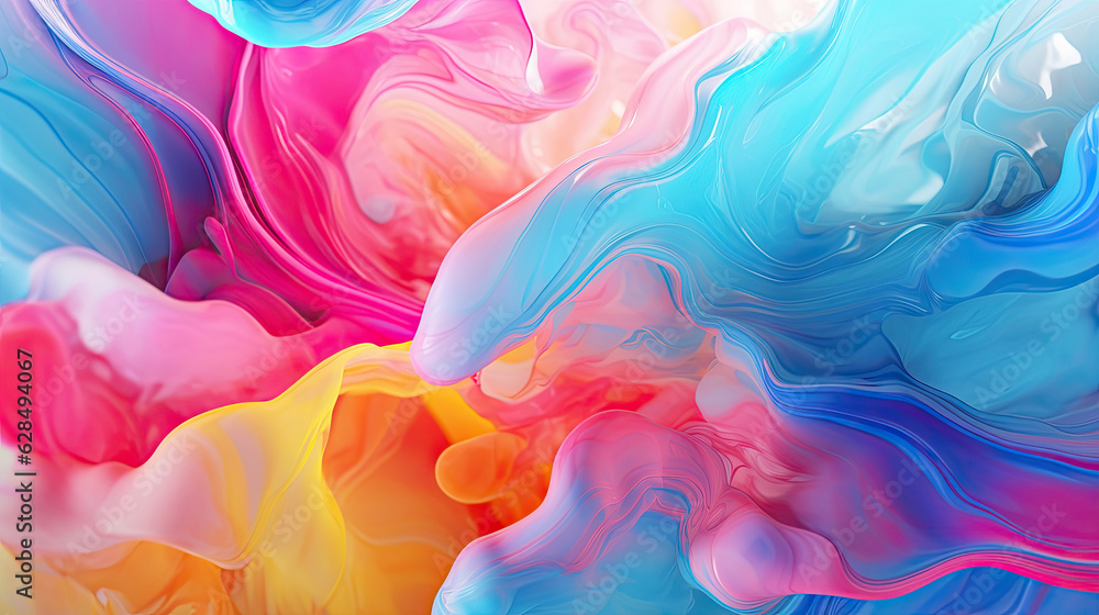 Obraz premium Abstract multi-colored background with imitation of acrylic painting. For covers, wallpapers and other bright modern projects.