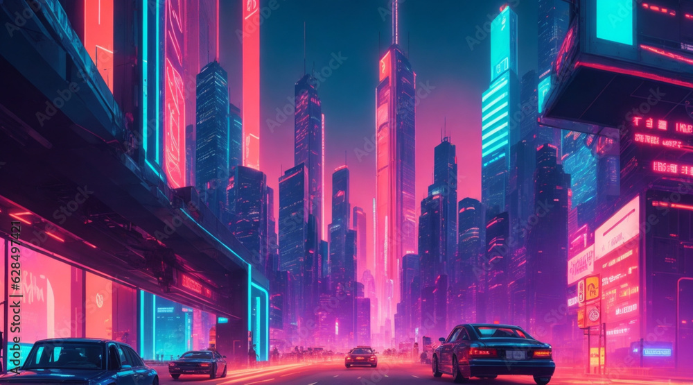 Urban life's rhythmic harmony of car horns, bustling footsteps, and