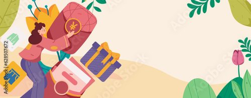 Holiday Shopping E-Commerce Online Shopping People Flat Vector Concept Operation Hand Drawn Illustration  © Lyn Lee