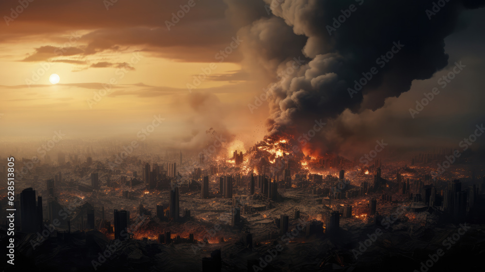Global warming and climate change, conceptual, generative ai Global warming and climate change, conceptual, generative ai