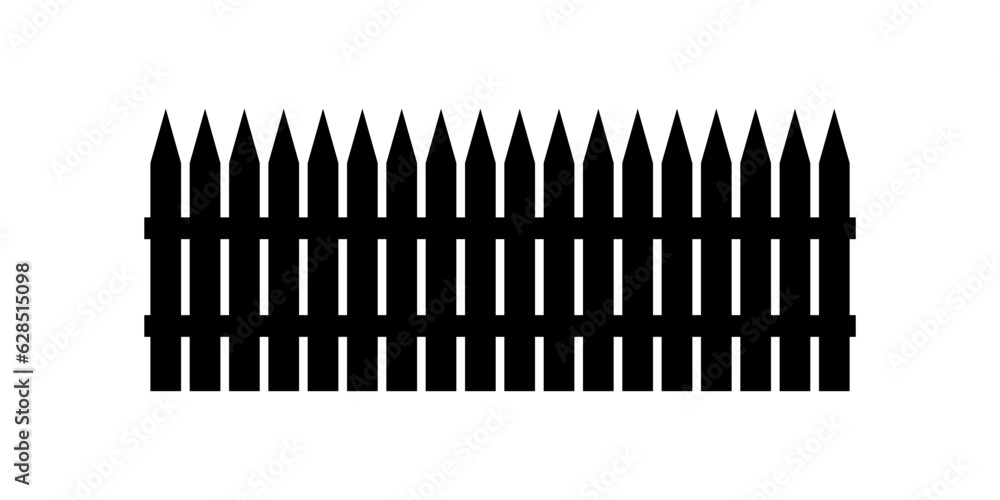 Black simple picket fence graphics Black simple picket fence graphics