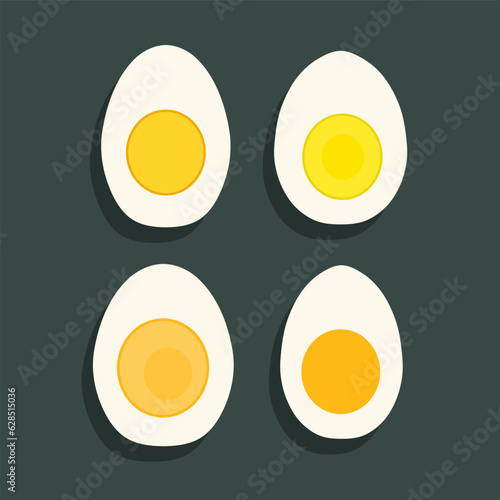 Boiled egg vector illustration