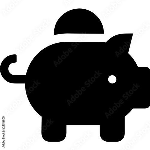 Bank finance icon symbol vector image. Illustration of the currency exchange investment financial saving bank design image