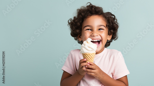 child eat ice cream